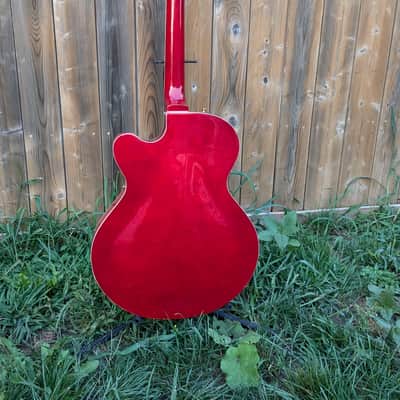 Nashville L5 Electric Guitar Hollow Body  Flamed Maple Jazz Guitar Bigsby image 7