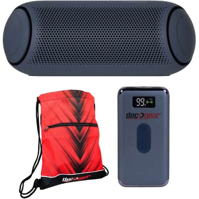 LG XBOOM Go PL5 Portable Bluetooth Speaker with Deco Gear Power Bank Bundle image 1