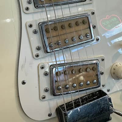 Univox U1850 Ripper S-style Guitar - MIJ Made In Japan 1970s - White image 2
