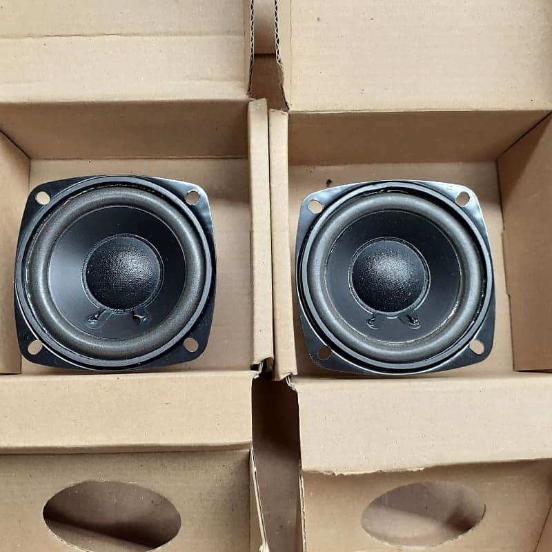3" PMR MIDRANGES WIDE RANGE SPEAKERS POLY CONE FOAM RUBBER SURROUNDS 8 OHM 15 WATTS RMS EACH PMR image 1