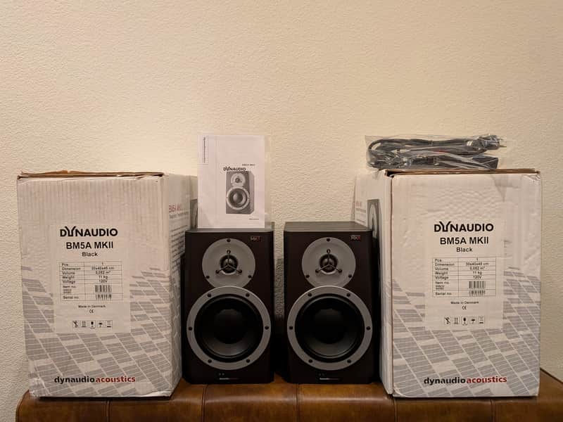 Dynaudio BM5A MKII 7" Studio Monitor Set Pair Free Shipping Bild 1