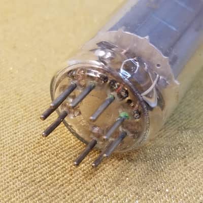 Tung-Sol etc. Matched Pair (2) black plate 6CG7 tNOS AT1000 TESTED Vacuum Tubes dual triode 1954-1960 image 16