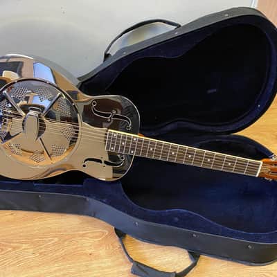 Ashbury AR-46 Resonator Chrome Acoustic Guitar image 1