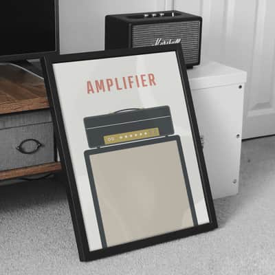 Marshall Amplifier Print - Amp Music Poster, Instrument Wall Art, A3 Size image 4