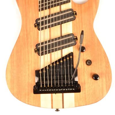 Agile 10 String Fan Fret Multi-Scale Elec Guitar Kahler Bridge Pendulum Elite 102730 EB CP Nat Mah image 1