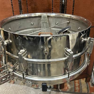 Ludwig&Ludwig Silver Anniversary 6 1/2 X 14" Snare Drum (TL-416) 1936 - Nickle Over Brass (NOB) image 10