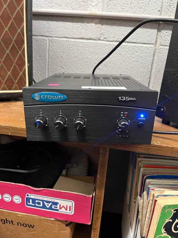 USED Crown 135MA Commercial Mixing Amplifier image 1