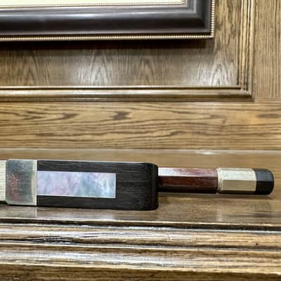 German 3/4 French-style Brazilwood Bass Bow c-1960's image 2