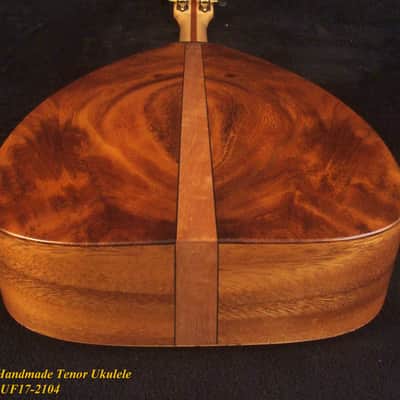 Handmade Tenor Ukulele, Solid Spalted Maple, Acacia, The Islands Soundhole, Turtle Inlay, Soft-bag, Bruce Wei UF17-2104 image 10