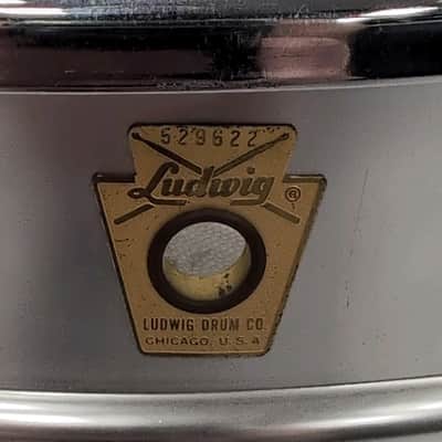 Ludwig Acrolite No 404 5x14" 8-Lug Aluminum | Keystone Badge 1967 | Lever Tone Control w/1960's Blue Case image 2
