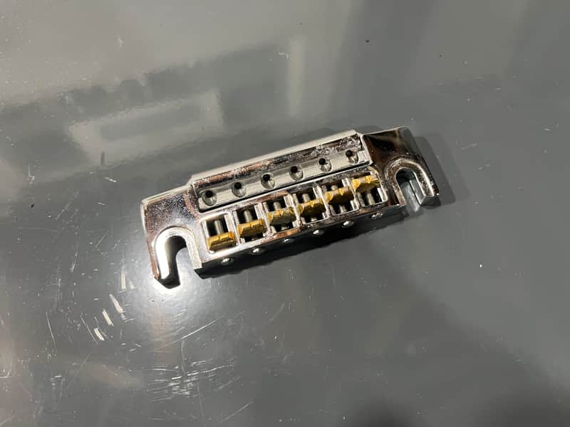Schaller 455 Wraparound Bridge Gibson 1980’s - Chrome image 1