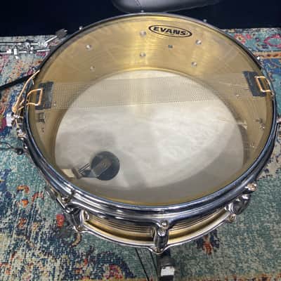 Slingerland - 5.5x14" No. 140 Artist Brass Snare Drum, 1985–1989, Lacquered Brass image 16