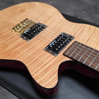 ESP Custom Shop Climax 1 of 100 Ever Made! AAA Flame 10 Top Singlecut Electric Guitar HH Piezo Special Limited Edition image 9