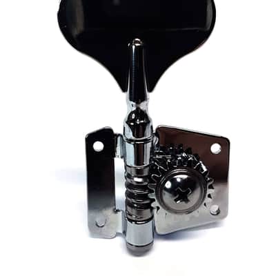 Brio 4 In-Line Open Gear Bass Tuners Right Handed. Chrome image 2