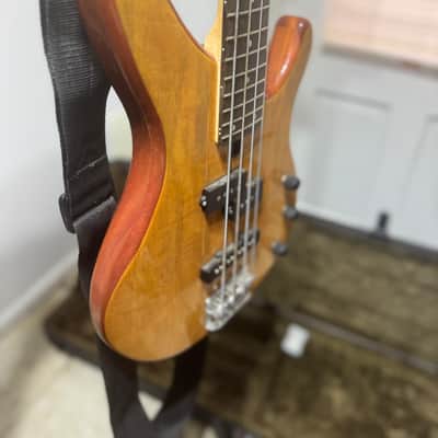 Yamaha TRBX174EW Mango Wood 4-String Bass (Natural) + Gator TSA ATA Molded Case image 4