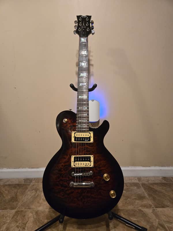 Dean EVO Select Tigers Eye Quilt Top Electric Guitar image 1