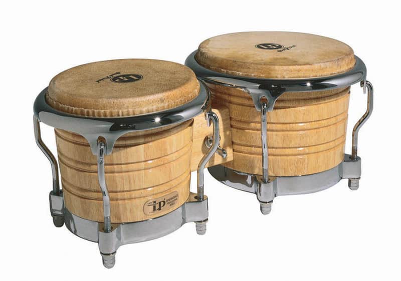LP Generation II Bongos - Natural/Chrome image 1