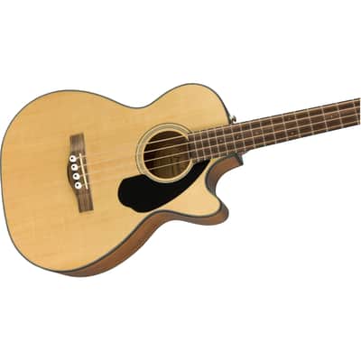 Fender CB-60SCE Acoustic Bass Guitar, Walnut Fingerboard, Natural, 0970183021 image 5