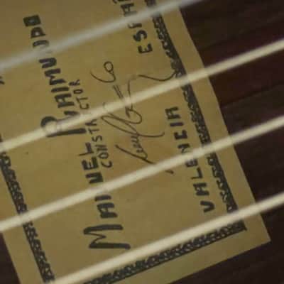 Manuel Raimundo Hand Built N660-E  Acoustic ( Bone saddle & Nut ) 3steel+3 Nylon Strings Flamenco Classical 1980's to 2000's  - Thin Gloss Coate image 10