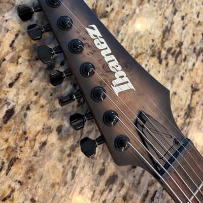 Ibanez RGD71ALPA-CKF Axion Label 2022 - Charcoal Burst Black Stained Flat - BARE KNUCKLE AFTERMATHS image 3