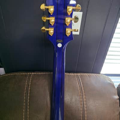 Epiphone Sheraton II Pro with Pau Ferro Fretboard 2019 - Midnight Sapphire with hard case image 7