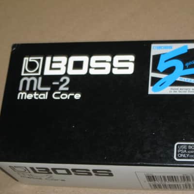lightly used (mostly very clean) Boss EMPTY BOX for ML-2 Metal Core (NO pedal / NO paperwork) [lower part of box from different brand (DigiTech's X- Series) pedal box fits fine w/ Boss lid] late 2000s / early 2010s (refer to pictures for condition) image 5