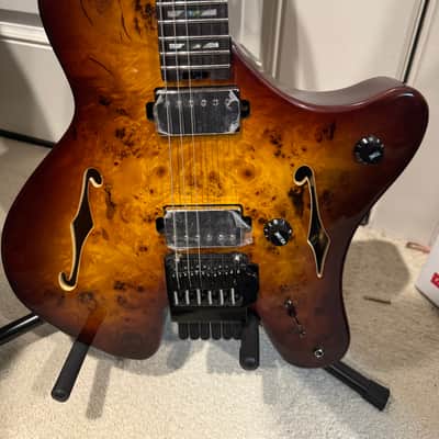 Unknown Headless semi hollow jazz Victor baker style hollowbody guitar forshage orion image 2