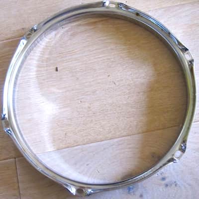 10" 6-Lug Triple-Flanged Heavy-Duty Hoop Rim Chrome NOS image 3