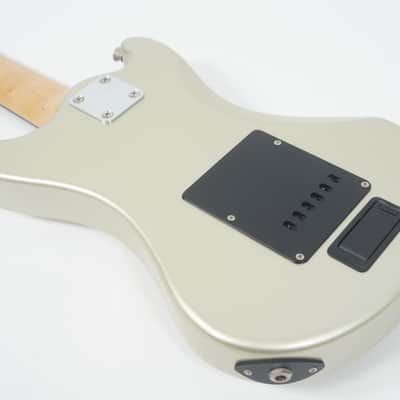 MarineRider MR-1 Metallic Silver Mosrite Ventures Copy Built-in Amp travel guitar Made in JAPAN image 14