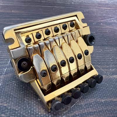 80s YAMAHA Rockin'Magic-Pro Guitar Bridge Gold image 3