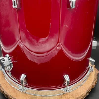 Remo Bravo 16x16" Floor Tom Acousticon R - 1990s - Deep Red Quadura image 8