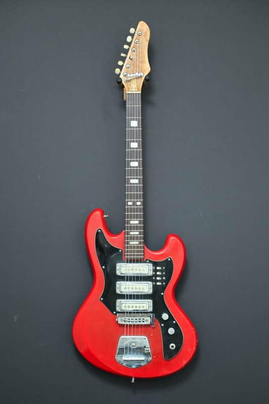 Zim-Gar 3 Pickup Electric Guitar Made in Japan 1960s | Reverb