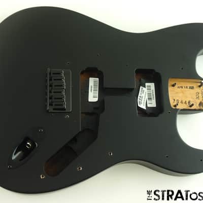 USA Fender JIM ROOT Stratocaster Mahogany HH Strat BODY + HARDWARE, Flat Black image 1