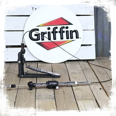Remote Hi Hat Cymbal Stand - GRIFFIN Auxiliary Cable Foot Pedal Drum High HiHat image 14