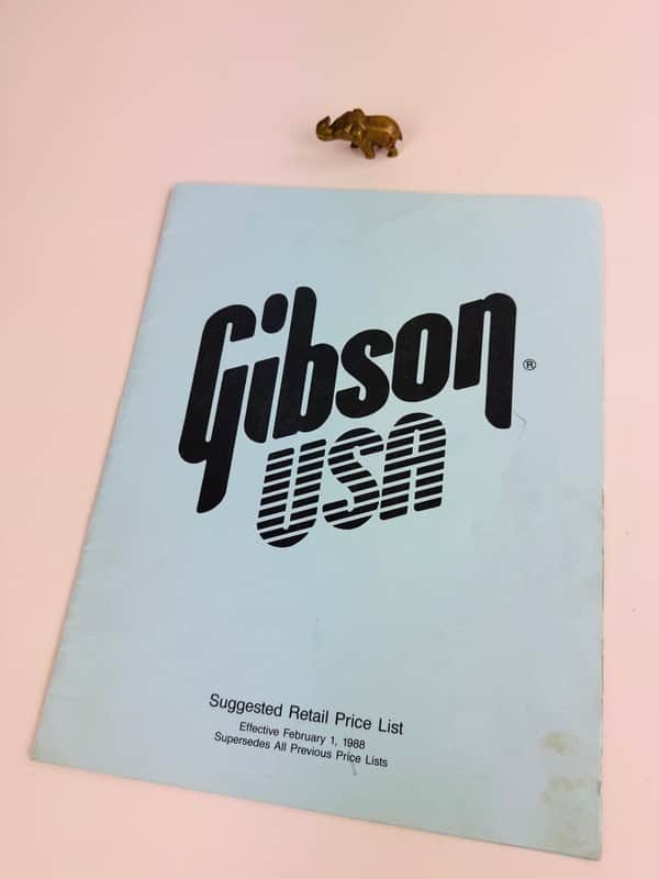 Gibson USA Suggested Retail Price List 1988 image 1