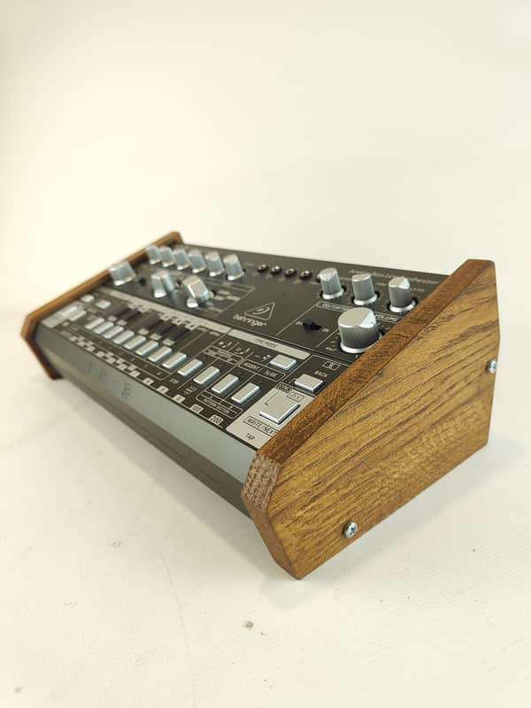 Behringer TD3 Real Oak Wood Stand Side panel Bass Line Synthesizer Wooden Stand image 1