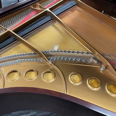 Steinway Model M 5'7" Chippendale Grand Piano 1997 (Restored) - Satin Mahogany image 20