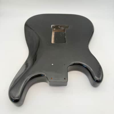 MJT Stratocaster Body Alder Relic Nitro Black 2-Post Light mjt6627 image 7
