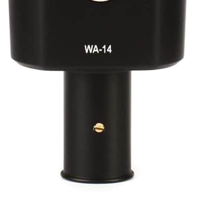 Warm Audio WA-14 Large Diaphragm Condenser Microphone, Black with silver grille image 1
