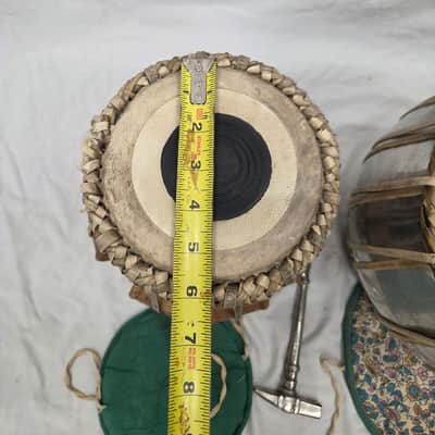 Pair of Hand Made Indian Tabla Drums (C020-14) image 10