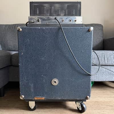 1961 Ampeg B-15N Portaflex Blue Check All Tube Bass Amp - ALL ORIGINAL, JUST SERVICED. image 19
