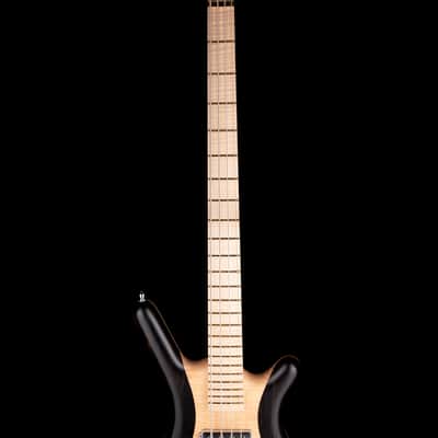 Pre-Owned 2016 Warwick Custom Shop Masterbuilt Corvette $$ Bass Flamed Maple & Bubinga With Gig Bag image 9