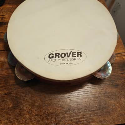 GROVER PRO PERCUSSION Custom Dry 8-inch Silver Natural Double-row Tambourine 2025 - Natural image 6