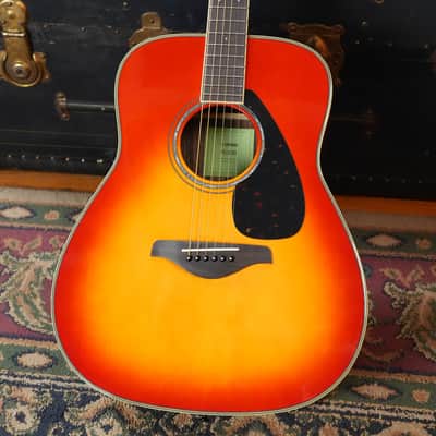 Yamaha FG830 AB Spruce/Laminate Rosewood Autumn Burst Dreadnought Acoustic Guitar #0757 image 1
