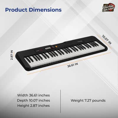 Casio CT-S200 Casiotone 61-Key Keyboard - Black w/ Adjustable Stand image 7