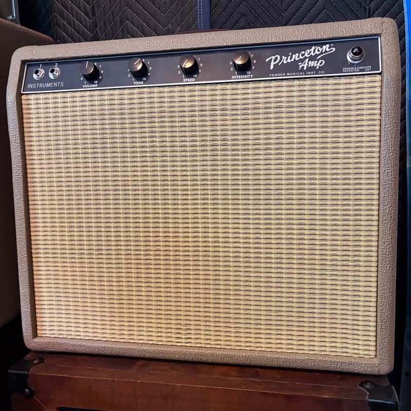 Fender Chris Stapleton Signature '62 Princeton 1x12" 12-Watt Guitar Combo 2019 - Present - Brown Vinyl with Wheat Grille Cloth image 1