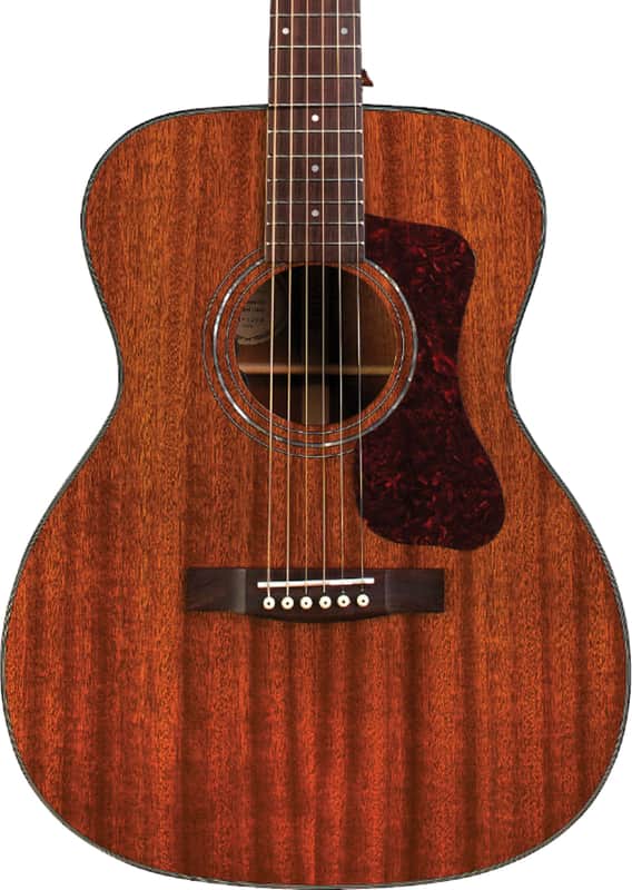 Guild OM-120 Grand Auditorium Acoustic Guitar, Solid Mahogany Top image 1