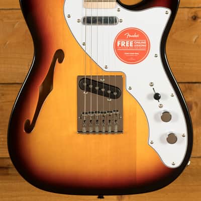 Squier Affinity Series Telecaster Thinline - Maple - 3-Colour Sunburst image 1