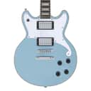 D'Angelico Premier Brighton Double Cutaway Solid Body w/ Gig Bag Ice Blue Metallic