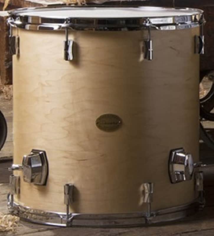Noble & Cooley *Pre-Order* CD Maple 16x16" Natural Satin Floor Tom Drum w/Legs & Chrome Hardware | Made in the USA | Special Order | Authorized Dealer image 1